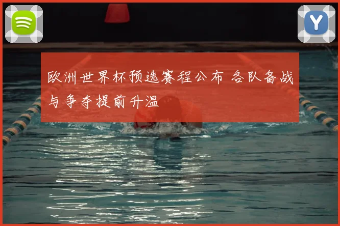 欧洲世界杯预选赛程公布 各队备战与争夺提前升温